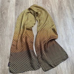 100% silk ombré scarf .